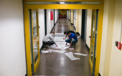 Arbeiten mit Saugvlies